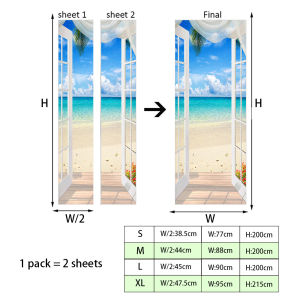 GUANGMANZHI | 3D Scenery Removable Wall Stickers