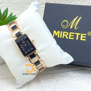 MIRETE FASHION!!! Jam Tangan Wanita Type Fashion Bahan Stainless Tampilan Analog Desain Keramik mewah Dijamin Sesuai Foto