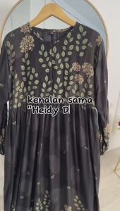 Heidy Dress Bahan Rayon LD 120 Panjang Baju 140
