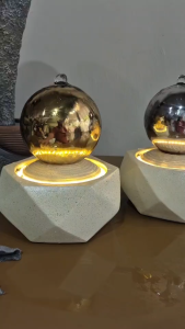 น้ำพุฮวงจุ้ยน้ำพุแต่งบ้าน รุ่นรหัส8316A มี 2 สี น้ำตกจำลองโมเดิร์น น้ำล้นเสริมฮวงจุ้ย ของขวัยมงคล น้ำผุดน้ำล้นน้ำตกน้ำพุ