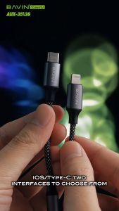 BAVIN AUX35 / AUX36 Earphone Adapter iPh to 3.5mm (Bluetooth Required) & Type-C to 3.5mm | Fast Audio Music & Calls