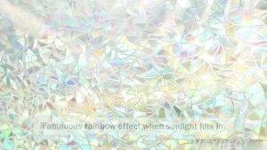 45/90CM Window Glass Sticker PVC Sunshade Blackout Anti-peeping Waterproof Relief Frosted Film Sticker  for Bathroom Kitchen Office