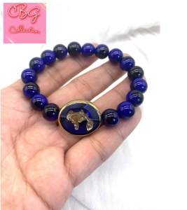Money Tree with Blue Tiger Eye Color of the Year 2027 Lucky Charm Bracelet