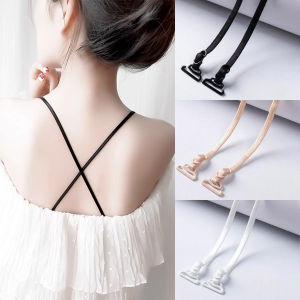 E.B.【Ready in Stock】 1Pair Women Thin Bra Straps 0.5cm Invisible Non-slip Underwear Shoulders Bra Straps For Women