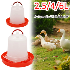 2.5/4/6L Chicken Coop Water Dispenser Drinker Rooster Hen Drinking Cups Farm Poultry Feeding Watering Supplies