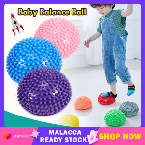 Sensory Half Stepping Ball Inflatable Baby Balance Ball Massager Yoga Pilates Stabilizer Foot Massage Exercise Balance Toys Gym Ball