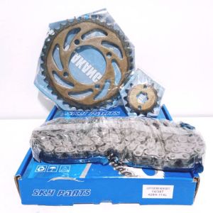 Gearset gear paket kumplit depan belakag rantai  Jupiter MX New 14T 38T 428H 114L