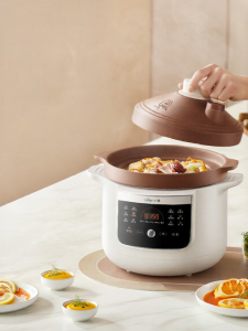 [China Plug Adapter Needed] Bear | Automatic Pressure Electric Clay Pot for Soup and Porridge 220V