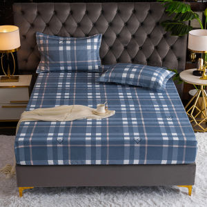 Childrens Cartoon Bedding Dustproof Protector Single Piece Bedspread Fleece Bed Canopy Mattress Cover 1.2m Size Polyester