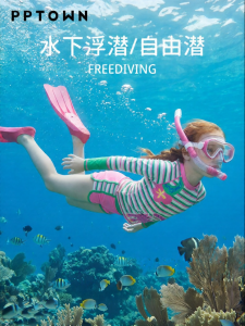 PPTOWN | UV Protection Quick Dry Long Sleeve Girls Swimsuit