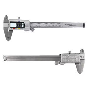 Stainless steel digital vernier caliper electronic measuring instrument measuring tool150mm. Learning industry woodworking