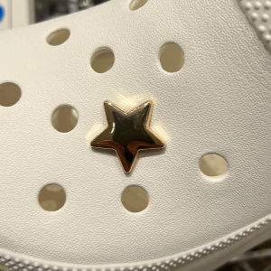 Creative DIY Hole Shoe Decorative Metal Diamond Texture Shoe Buckle Accessories Smart Star Fashionable Shoe Parts