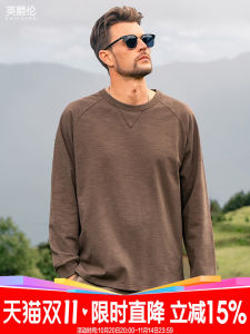 เสื้อยืดแขนยาวผ้าฝ้ายแท้ Enjeolon น้ำหนักเบา ระบายอากาศได้ดี สไตล์ย้อนยุค สวมใส่สบาย สำหรับผู้ชาย เสื้อตัวบนชั้นใน