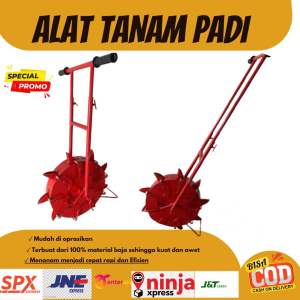 ALAT TANAM PADI MODERN 1 RODA FULL BESI ANTI RETAK