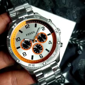 [Promo] Jam Tangan Pria FS BQ2530 / BQ 2530 Brox Chrono Silver Stainless Steel Strap Original Garansi 2 Tahun [✔COD][100% Authentic]