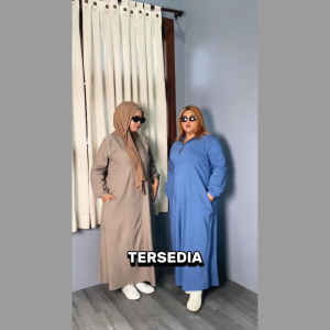 YESAMALIKA JEANY DRESS | Dress Wanita Bahan Denim Stretch | Size Reguler dan Jumbo