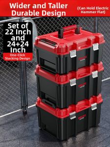 DELIXI | Wide-body Industrial Grade Tool Box Multifunction Storage Electric Tool Box