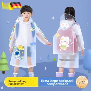MONLEYTA | Childrens Raincoat Full Body Waterproof Rainwear For Kindergarten Kids Anti-Flood Rain Poncho Special Use For Primary School Students