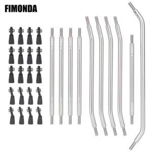 10Pcs Titanium Alloy Links Rod Set with Ball End for 1/10 RC Crawler Car Axial Capra 1.9 UTB Upgrade Parts