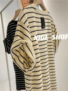 Striped Short Sleeve T-Shirt Women
