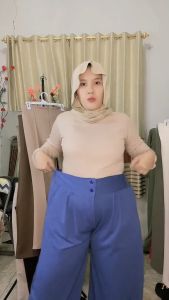 Celana Daily Wear Jennie Pants Kenit Premium JUMBO XXL Friendly Cullote Pants Highwaist Tebal Tidak Nerawang