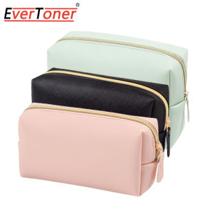 EverToner Makeup Pouch Women Cosmetic Bag Waterproof PU Leather Travel Portable Wash Toiletry Storage Bag Organizer Purse