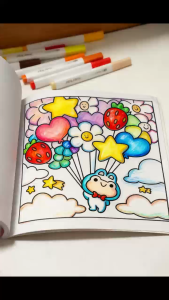 Creative Spooky Cutie Coloring Book For Adult Educational Featuring Adorable Creepy Creatures Doodles Book 46 PAGES 涂色书