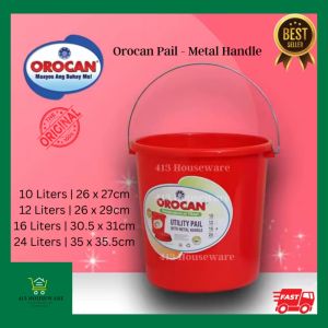 Orocan Pail Balde Timba Tabo Heavy Duty 10 12 16 24 liters 10L 12L 16L 24L - Orocan Pail