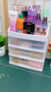 Rak MakeUp Serbaguna 3 Susun - Rak Kosmetik Penyimpanan Alat-Alat Kecantikan