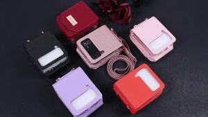 Vietao Crossbody Lanyard Mobile Phone Cases With Card Slots Wallet For Samsung Galaxy Z Flip 8 Z Flip 7 Z Flip 6 Z Flip 5 4 3