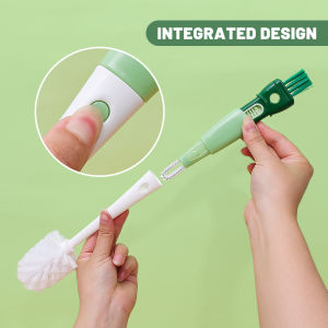 【On Sale】4 in 1 Cleaning Cup Brush Detachable Long Handle Multi-function Scrubber Wall Suction Glass