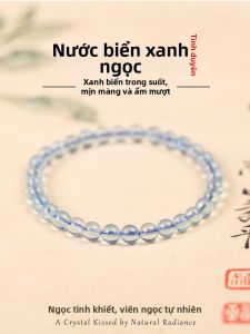 SIFUYUAN | Vòng Tay Hạt Aquamarine Thiên Nhiên