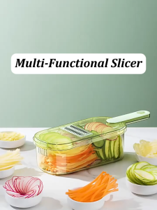 6 in 1 Slicer Multi-Use Vegetables Graters Cutter Chopper Set 304 Stainless Panel Slicing smoothly
