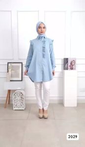 Vioren long Tunik atasan Wanita dewasa premium bahan cotton yokka one size (29)