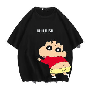 Bandai | New Wax Crayon Shin-chan Collaboration T-shirt for Adults and Children - Loose Short-sleeved Pure Cotton Cartoon Trendy Top