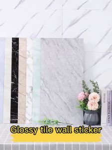 Paket 5 Lembar: Wallpaper Dinding Vinyl Marble 30 x 60 cm