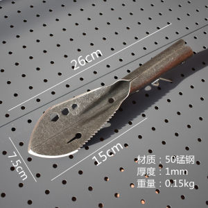 Portable Multi-Functional Manganese Steel Hand Shovel Gardening Tool for Planting Flowers Fishing And Outdoor Activities