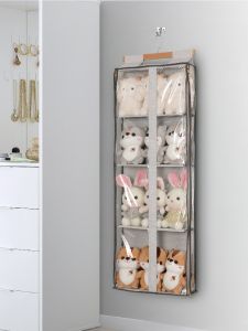 Leather Bag Storage Fantastic Wardrobe Muppet Organization Hanging Bags Doll Display Stand Wall-Mounted Storage Bag Dustproof Pannier Bag