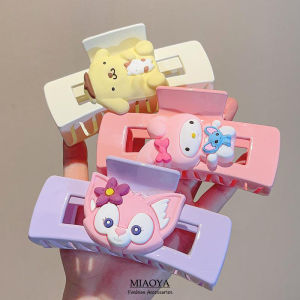 MIAOYA Cinnamoroll Colorful Sanrio Hairpins For Ladies Cartoon Hair Accessories For Children Y2K Student Gifts