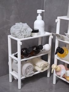 Multi-purpose Storage Rack  Bathroom shelf with Slanting Design Kitchen 3 Tier 4 Tier Organisation Rack Sink Shelf