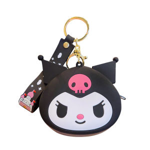 Sanrio cartoon silicone coin purse student backpack hanging decoration childrens mini bag small pendant keychain
