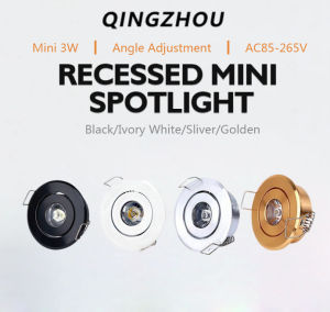 LED New Mini Downlights 3W Spotlights Embedded Sky Lights AC85-265V Aluminum Home Commercial Lighting