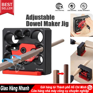 Đồ gá mài chốt điện bằng hợp kim nhôm 8 lỗ tròn có thể điều chỉnh chắc chắn hỗ trợ chế tác gỗ