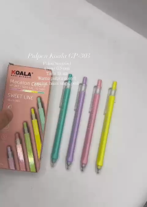 Pulpen Koala Triangular Pastel GP-303 0.5mm Hitam / Pulpen Semi Gel Segitiga