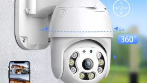 Full HD 1080P V380 Pro CCTV Camera 360 Panoramic PTZ Camera IP66 Waterproof Grade Camera Night Vision Outdoor Camera