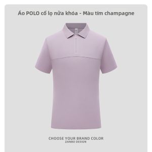 ZANBO | Áo Polo In Logo Đặt Hàng Mũi Kéo Chất Liệu Modal Cao Cấp