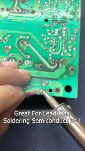 40W Soldering Iron Adjustable Display Temperature Electric Solder Iron Repair Tool Soldering Wire / Alat Peteri