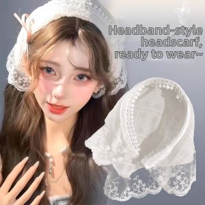 YOULE | Lace White Multifunctional Headband with Countryside Style
