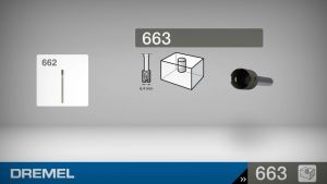 [ GH HARDWARE ] DREMEL Glass Drilling Bit And Cutting Oil 6.4mm ( 663 )