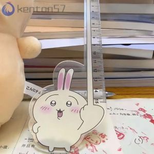 1PC Transparent Ruler Novetly Cartoon 15CM Straight Ruler Anime Funny Cute Creative Chiikawa Straight Ruler School Office Equipment chiikawa stationery
